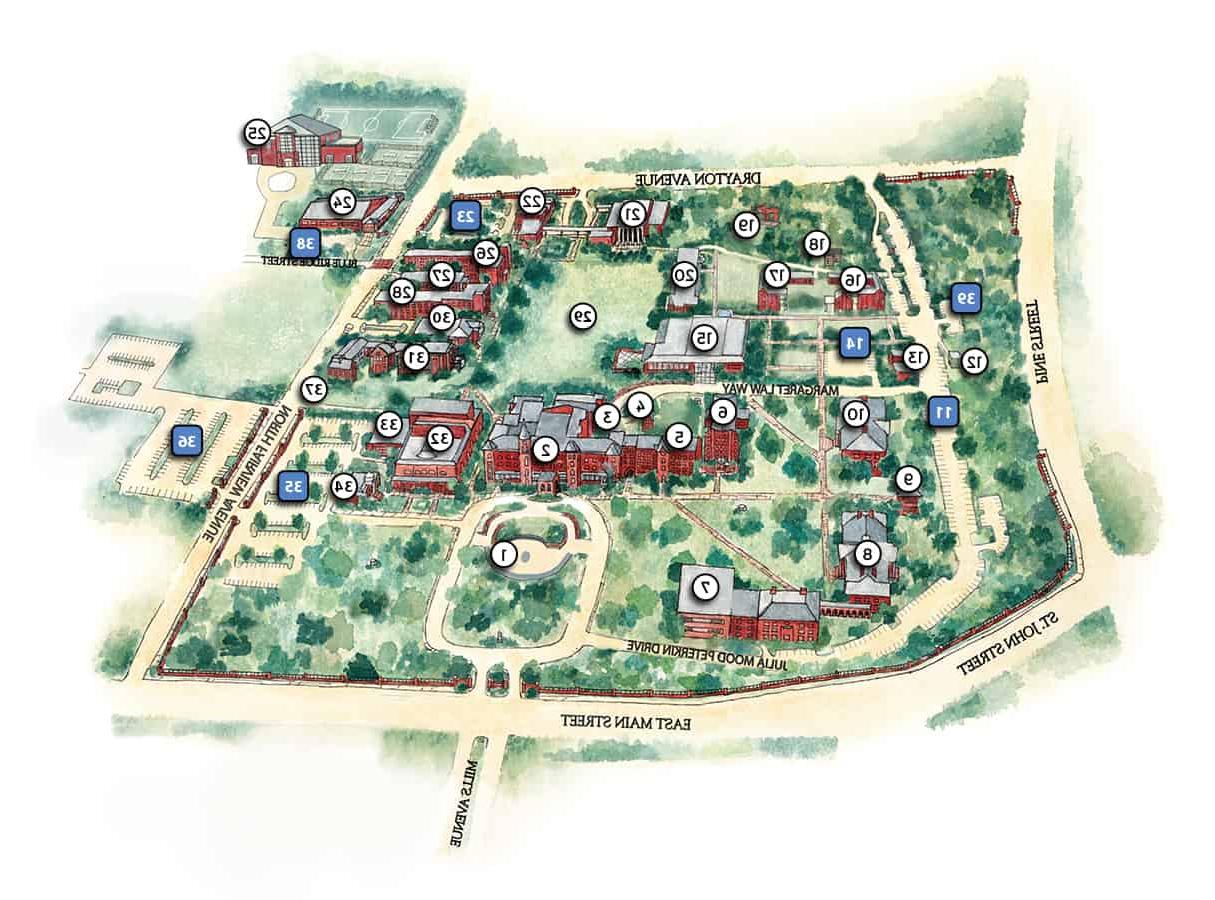 Converse Campus Map